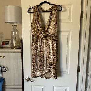 Snake Print Mango Dress Size XL